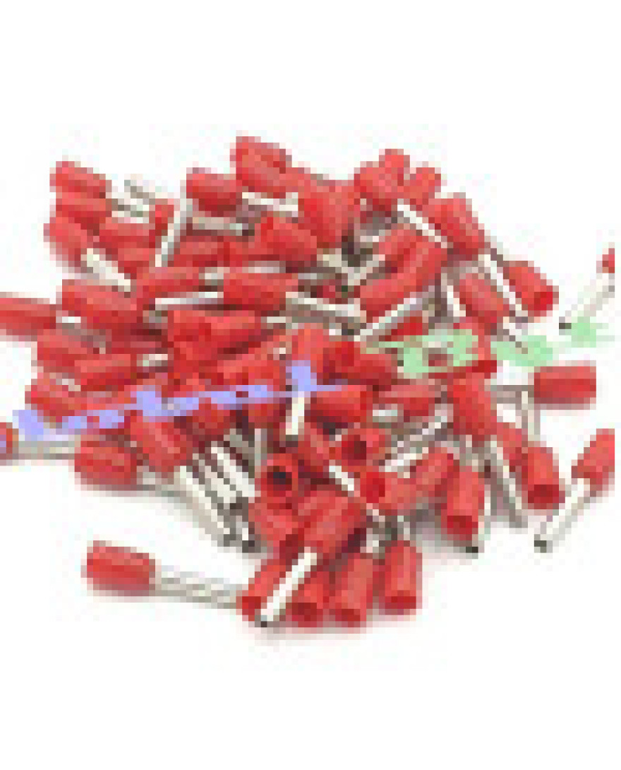 Crimp Terminal for 3.5 to 6Sq mm Wire (Pack of 100pce)  (Red)